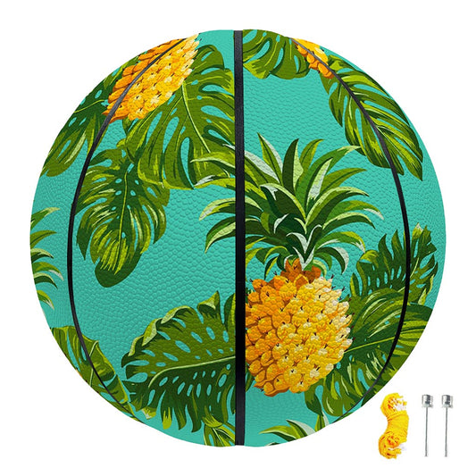 Palm Leaf Pineapple Pattern Print Basketball