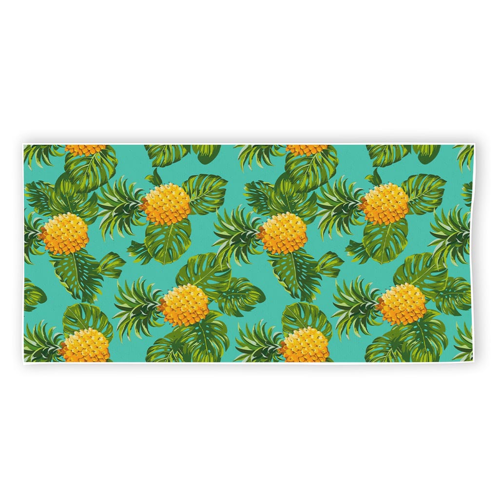 Palm Leaf Pineapple Pattern Print Beach Towel