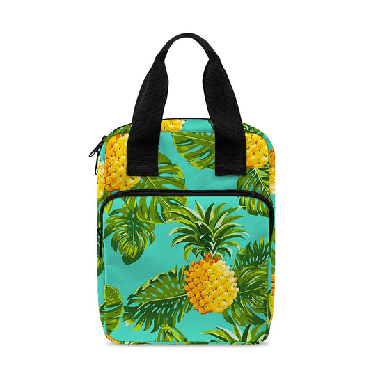 Palm Leaf Pineapple Pattern Print Bible Tote Bag
