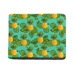 Palm Leaf Pineapple Pattern Print Bifold Wallet