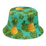 Palm Leaf Pineapple Pattern Print Bucket Hat