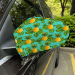 Palm Leaf Pineapple Pattern Print Car Side Mirror Covers