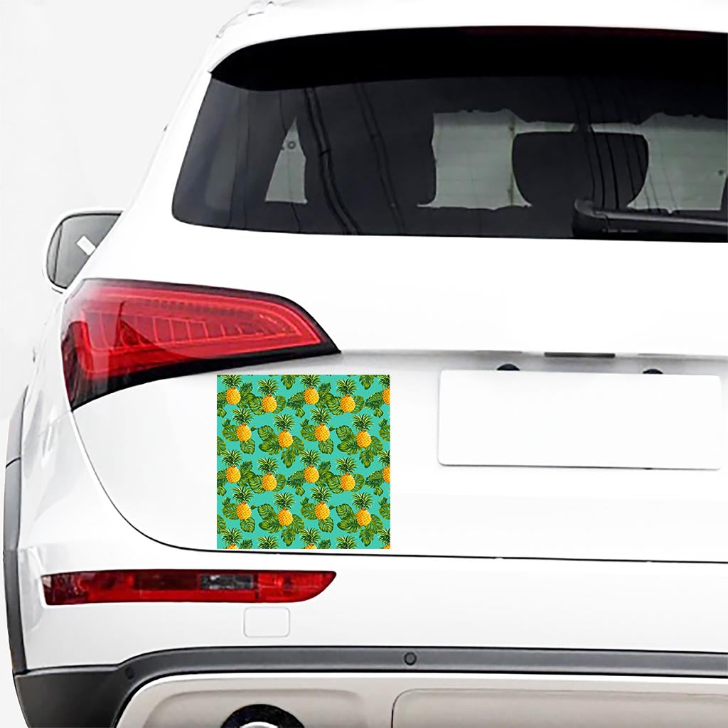 Palm Leaf Pineapple Pattern Print Car Sticker