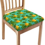 Palm Leaf Pineapple Pattern Print Chair Cushion Cover