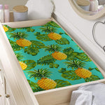 Palm Leaf Pineapple Pattern Print Changing Pad Cover