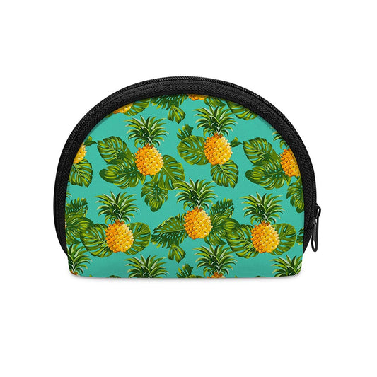 Palm Leaf Pineapple Pattern Print Coin Purse