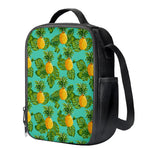 Palm Leaf Pineapple Pattern Print Crossbody Lunch Bag