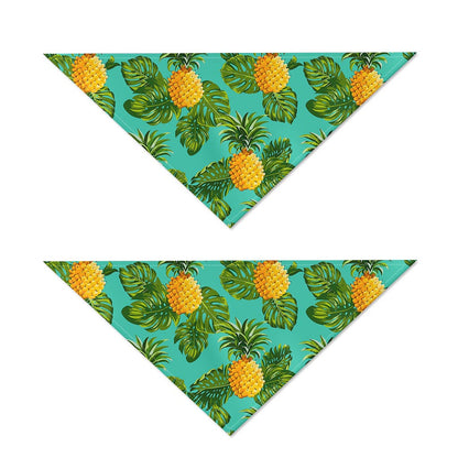 Palm Leaf Pineapple Pattern Print Dog Bandana