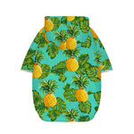 Palm Leaf Pineapple Pattern Print Dog Zip Up Hoodie