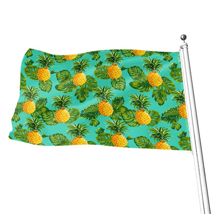 Palm Leaf Pineapple Pattern Print Flag