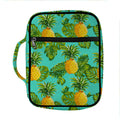 Palm Leaf Pineapple Pattern Print Front Pocket Bible Bag