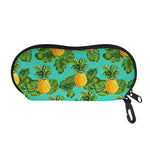 Palm Leaf Pineapple Pattern Print Glasses Case