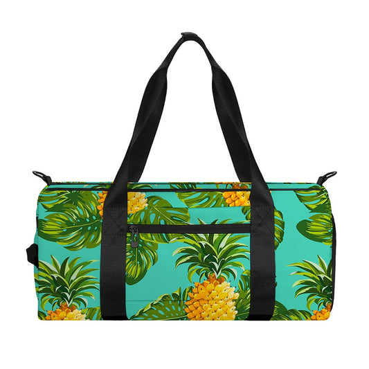 Palm Leaf Pineapple Pattern Print Gym Bag