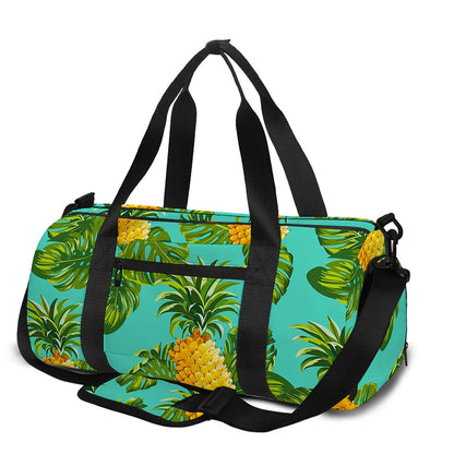 Palm Leaf Pineapple Pattern Print Gym Bag