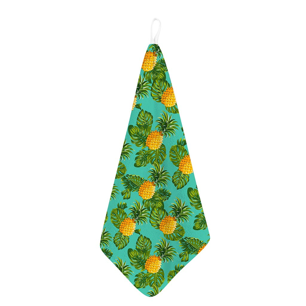 Palm Leaf Pineapple Pattern Print Hand Towel