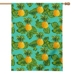 Palm Leaf Pineapple Pattern Print House Flag