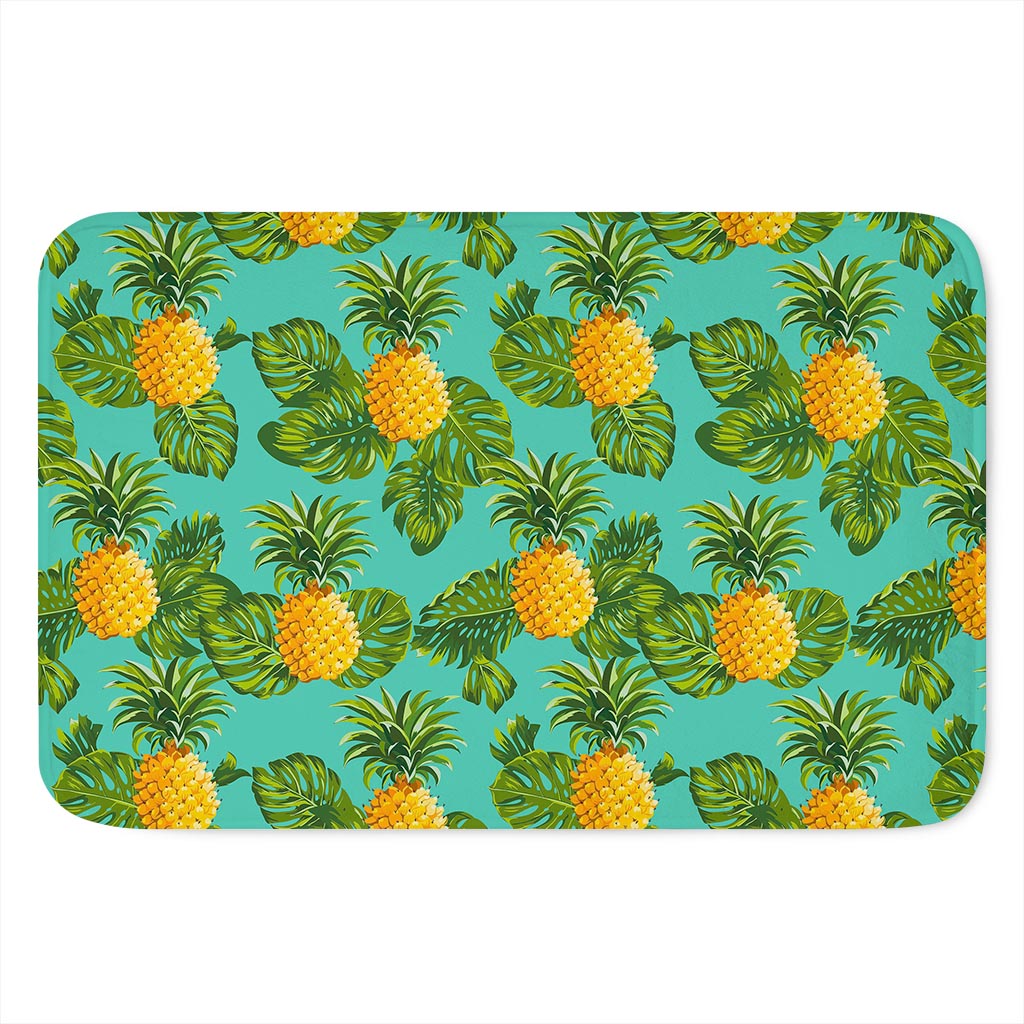 Palm Leaf Pineapple Pattern Print Indoor Door Mat