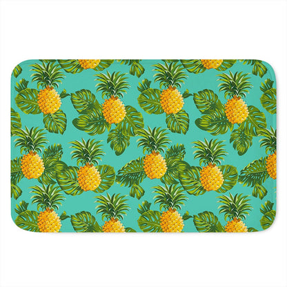 Palm Leaf Pineapple Pattern Print Indoor Door Mat