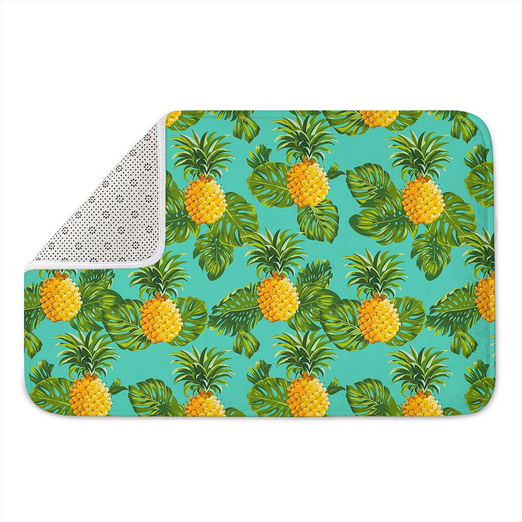 Palm Leaf Pineapple Pattern Print Indoor Door Mat
