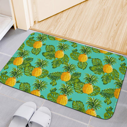 Palm Leaf Pineapple Pattern Print Indoor Door Mat