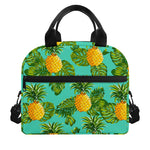 Palm Leaf Pineapple Pattern Print Insulated Lunch Bag