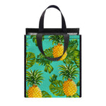 Palm Leaf Pineapple Pattern Print Insulated Lunch Tote