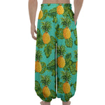 Palm Leaf Pineapple Pattern Print Lantern Pants