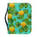 Palm Leaf Pineapple Pattern Print Leather Bible Cover