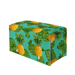 Palm Leaf Pineapple Pattern Print Leather Tissue Box Cover