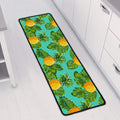 Palm Leaf Pineapple Pattern Print Long Kitchen Mat