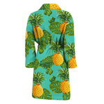 Palm Leaf Pineapple Pattern Print Men's Bathrobe