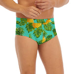 Palm Leaf Pineapple Pattern Print Men's Briefs