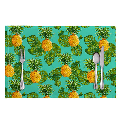 Palm Leaf Pineapple Pattern Print Placemat