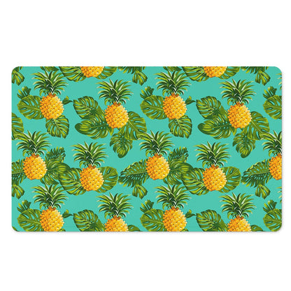 Palm Leaf Pineapple Pattern Print Polyester Doormat