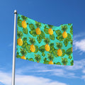 Palm Leaf Pineapple Pattern Print Polyester Flag