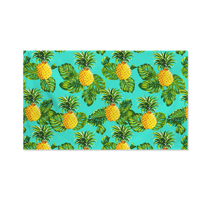 Palm Leaf Pineapple Pattern Print Polyester Flag