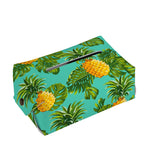 Palm Leaf Pineapple Pattern Print Rectangle Tissue Box Cover