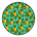 Palm Leaf Pineapple Pattern Print Round Floor Mat