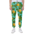 Palm Leaf Pineapple Pattern Print Joggers