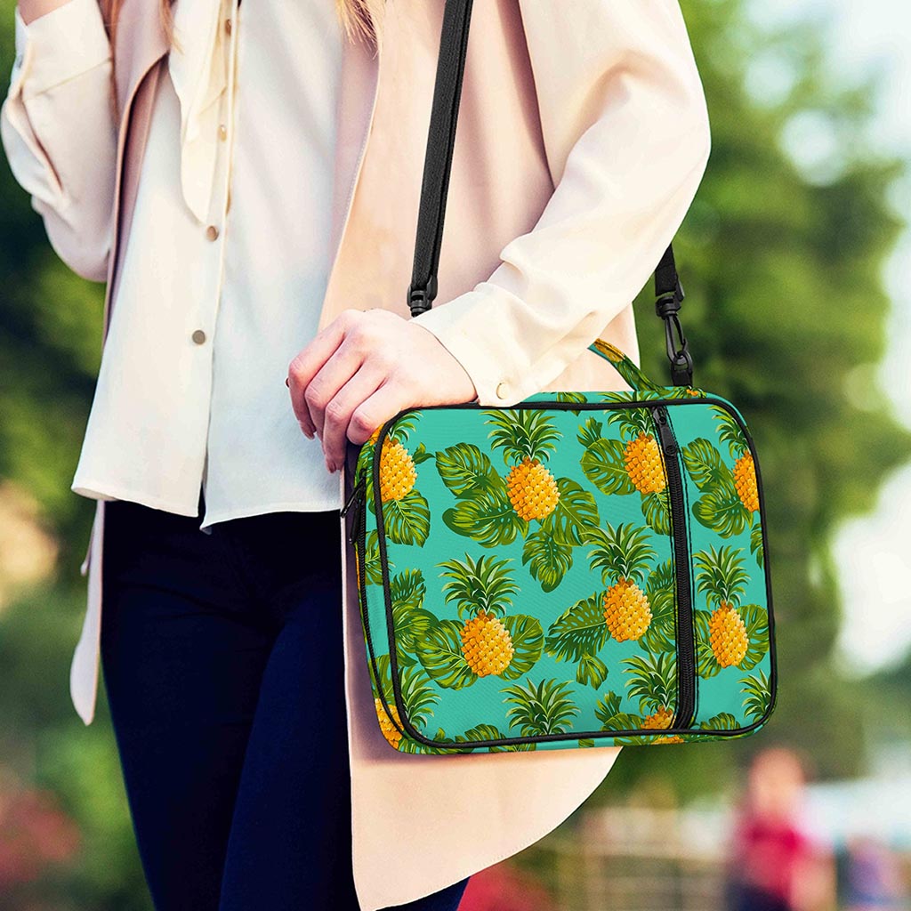 Palm Leaf Pineapple Pattern Print Shoulder Strap Bible Bag