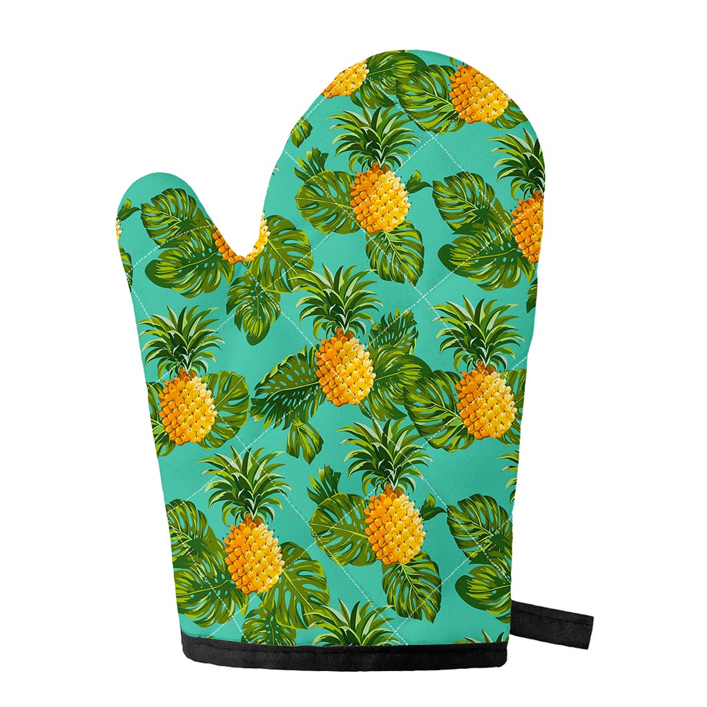 Palm Leaf Pineapple Pattern Print Single Oven Mitt