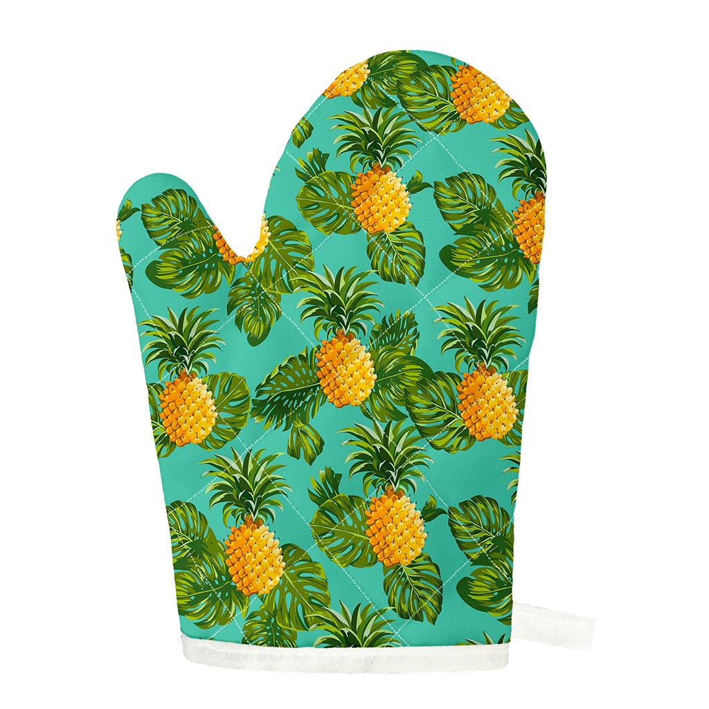 Palm Leaf Pineapple Pattern Print Single Oven Mitt