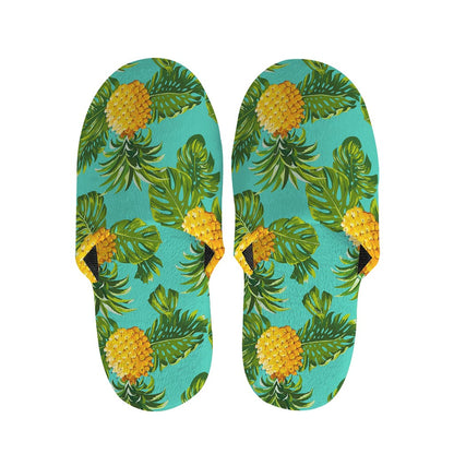 Palm Leaf Pineapple Pattern Print Slippers