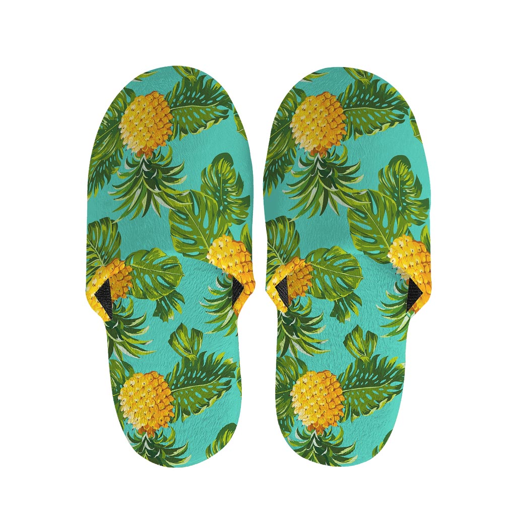 Palm Leaf Pineapple Pattern Print Slippers