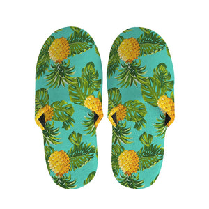 Palm Leaf Pineapple Pattern Print Slippers