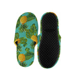 Palm Leaf Pineapple Pattern Print Slippers