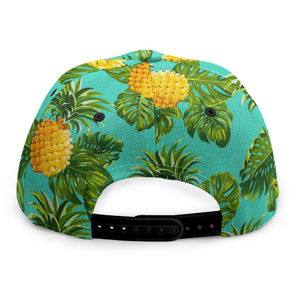Palm Leaf Pineapple Pattern Print Snapback Cap