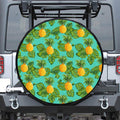 Palm Leaf Pineapple Pattern Print Tire Cover