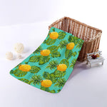 Palm Leaf Pineapple Pattern Print Towel