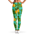 Palm Leaf Pineapple Pattern Print Women's Leggings